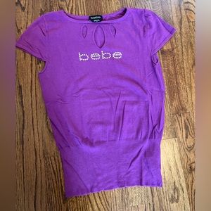 Bebe rhinestones top